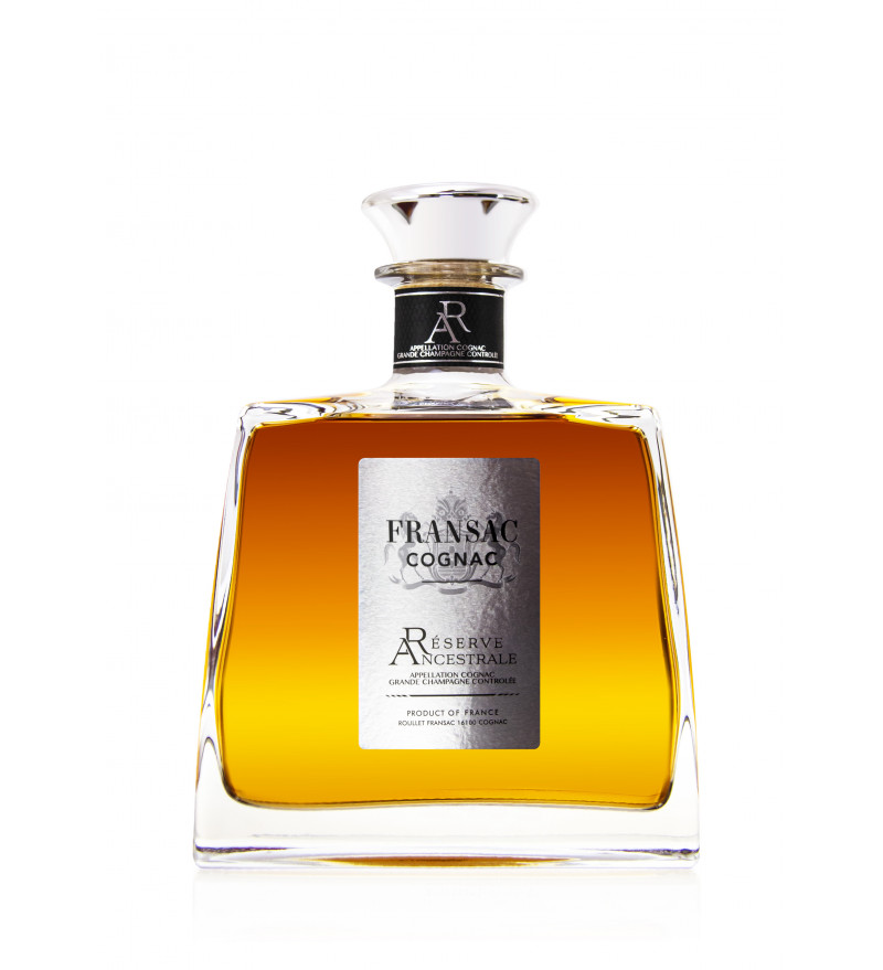 Roullet cognac цена. Fransac Cognac. Коньяк Fransac. Cognac Fransac Reserve Ancestral. Cognac Roullet Fransac hors d'age 70cl.